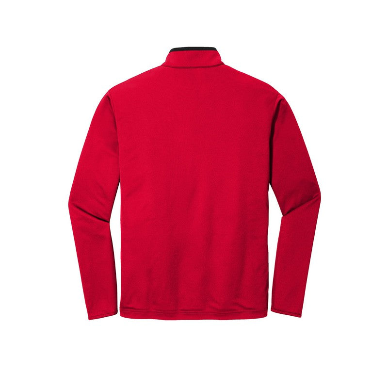 NEW STRAYER Port Authority ® Silk Touch ™ Performance 1/4-Zip Red/ Black