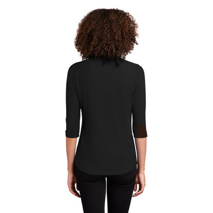 NEW STRAYER HONORS - OGIO ® Ladies Jewel Henley - Blacktop