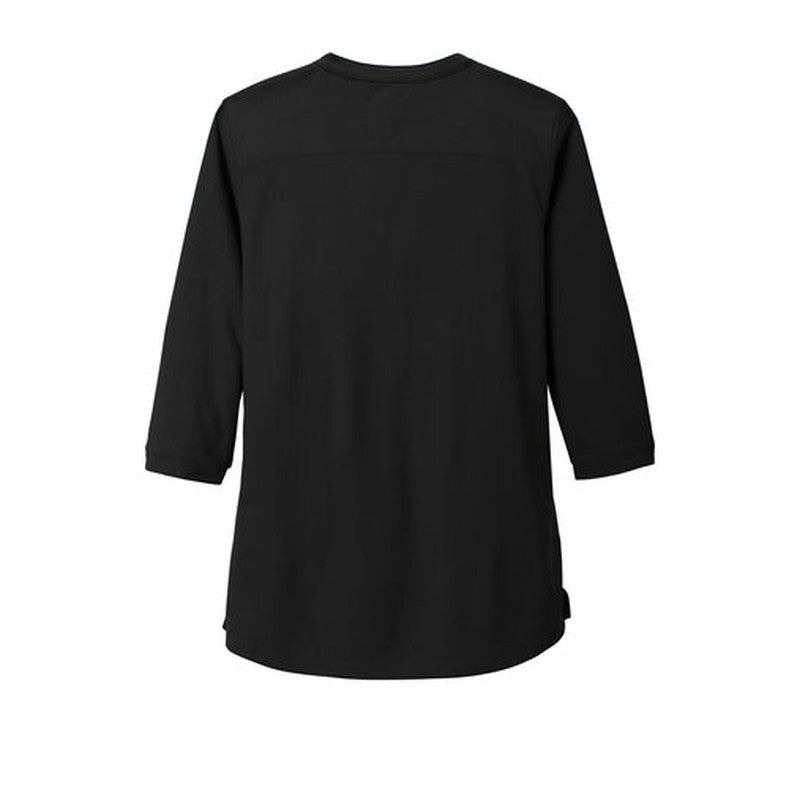 STRAYER HONORS - OGIO ® Ladies Jewel Henley - Blacktop