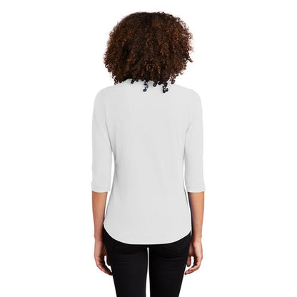 NEW STRAYER HONORS - OGIO ® Ladies Jewel Henley - Bright White