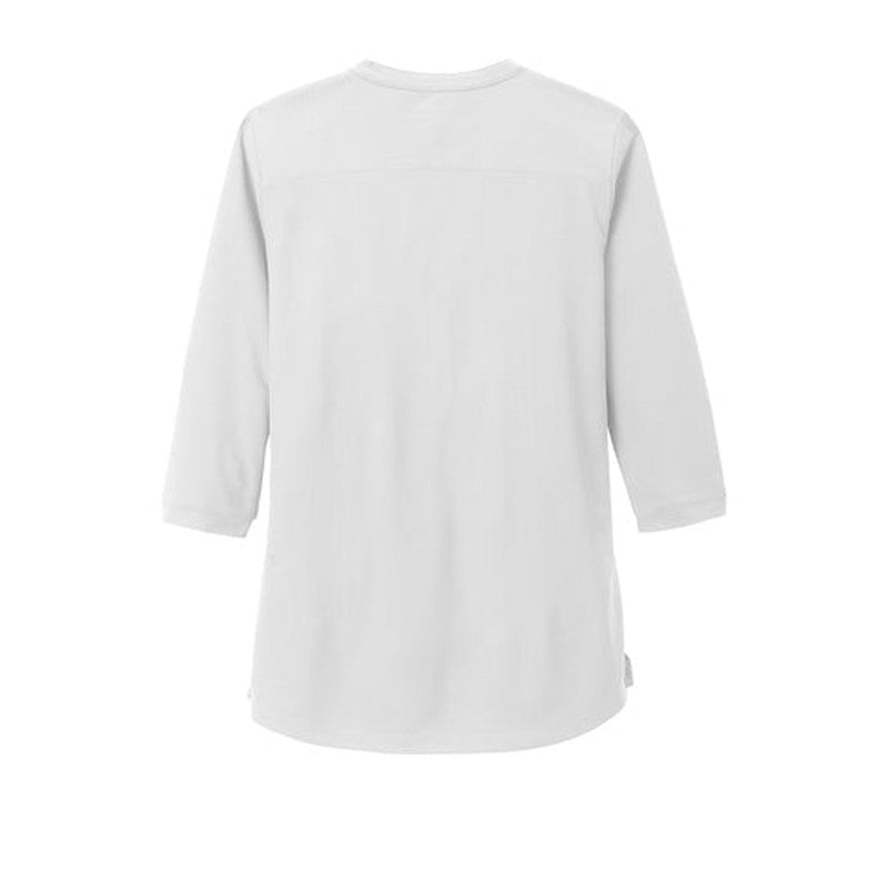 STRAYER HONORS - OGIO ® Ladies Jewel Henley - Bright White