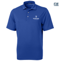 STRAYER Cutter & Buck Virtue Recycled Featherlight Pique Mens Polo - Tour Blue