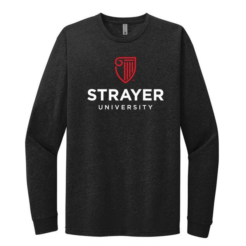 STRAYER Next Level Apparel® Unisex CVC Long Sleeve Tee - Black