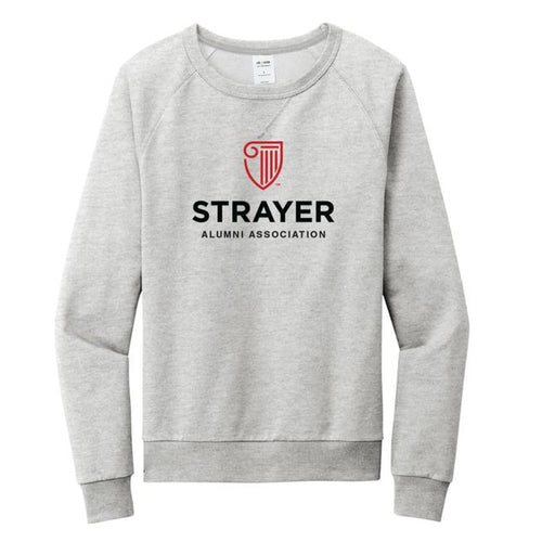 STRAYER ALUMNI Allmade® Unisex Organic French Terry Crewneck Sweatshirt - Granite Grey Heather