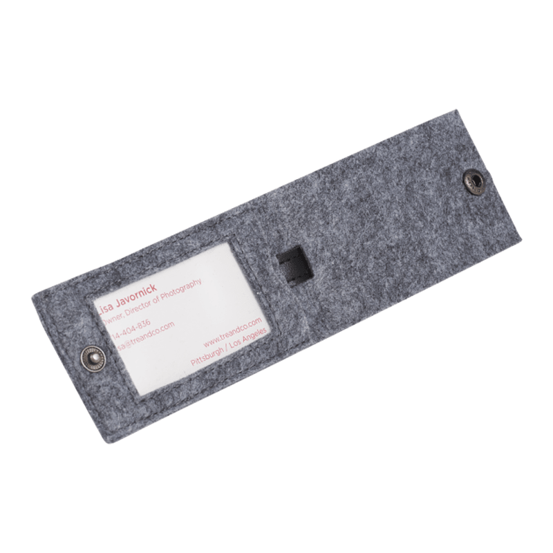 Strayer The Goods Recycled Felt Luggage Tag - GREY