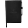 STRAYER 6" x 8.5" FSC® Mix Pedova™ Refillable Journal - Black