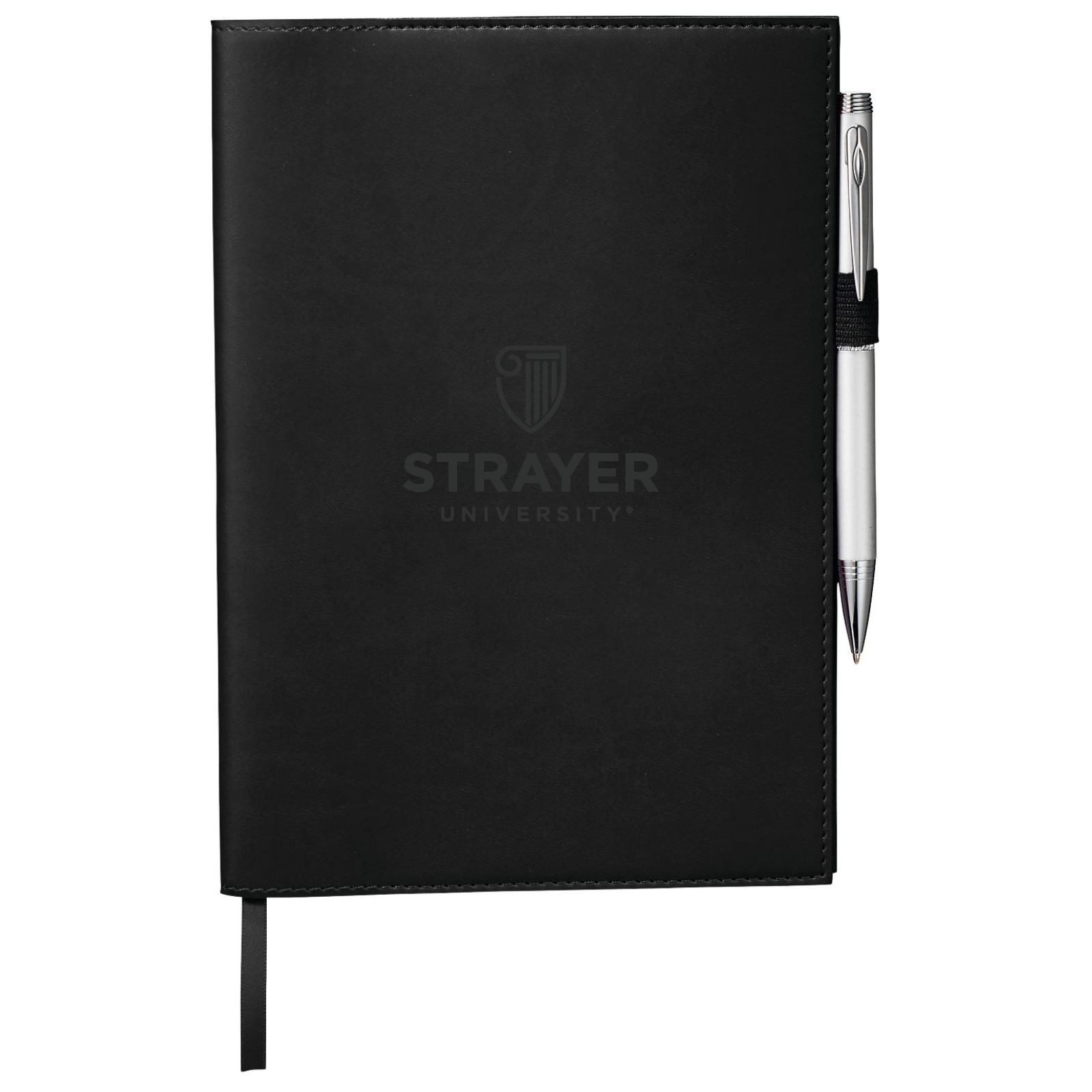 STRAYER 6" x 8.5" FSC® Mix Pedova™ Refillable Journal - Black