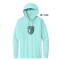 STRAYER Allmade® Unisex Mineral Dye Organic Cotton Hoodie Tee - Saltwater Blue