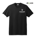 STRAYER Allmade® Unisex Heavyweight Recycled Cotton Tee - Deep Black