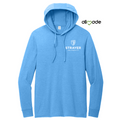STRAYER Allmade® Unisex Tri-Blend Hoodie Tee - Azure Blue