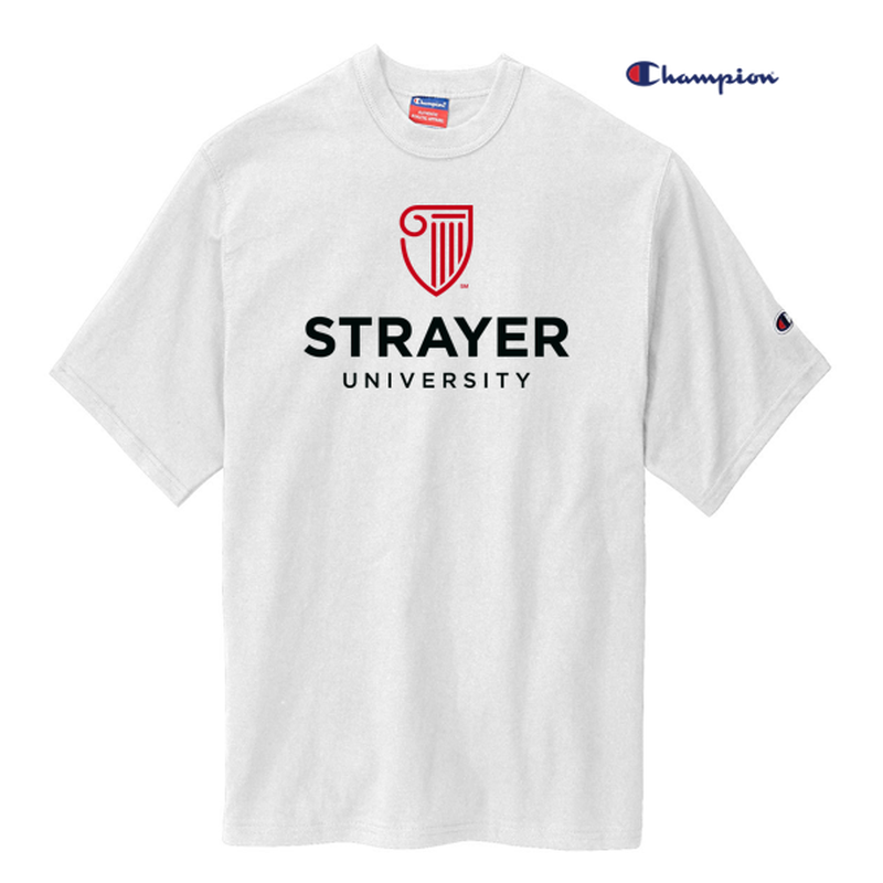STRAYER Champion ® Heritage 7-Oz. Jersey Tee-White