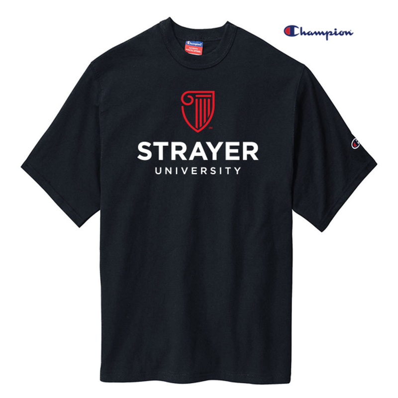 STRAYER Champion ® Heritage 7-Oz. Jersey Tee-Black