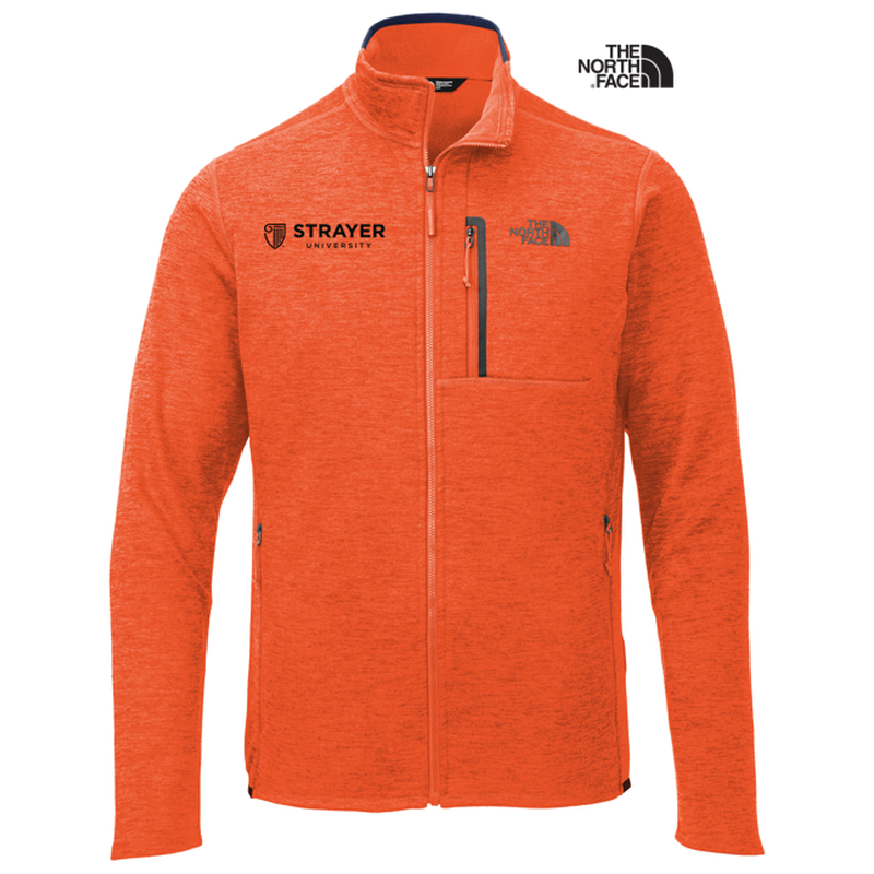STRAYER The North Face ® Skyline Full-Zip Fleece Jacket-ZION ORANGE NAVY