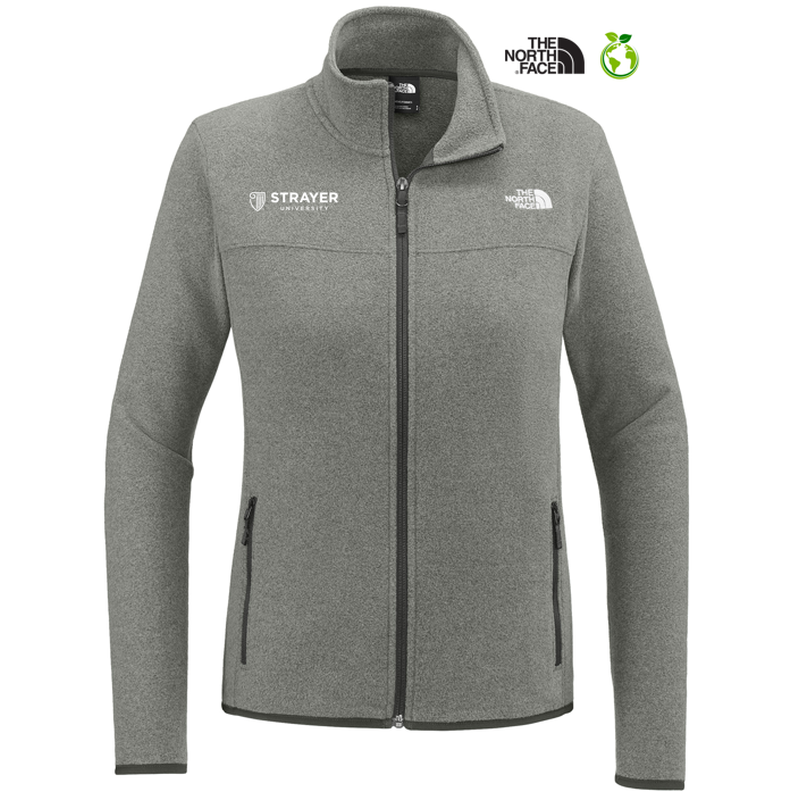 NEW STRAYER The North Face® Ladies Glacier Full-Zip Fleece Jacket - TNF Medium Grey Heather