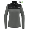 STRAYER The North Face® Ladies Glacier 1/4-Zip Fleece - Asphalt Grey/ TNF Black