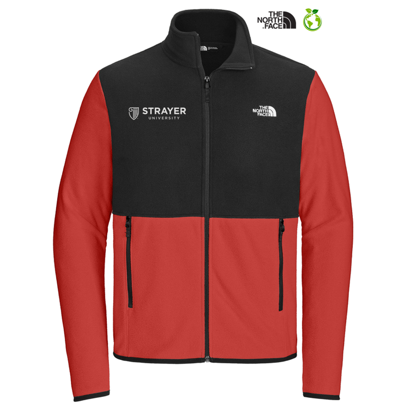 STRAYER The North Face® Glacier Full-Zip Fleece Jacket - Rage Red / TNF Black
