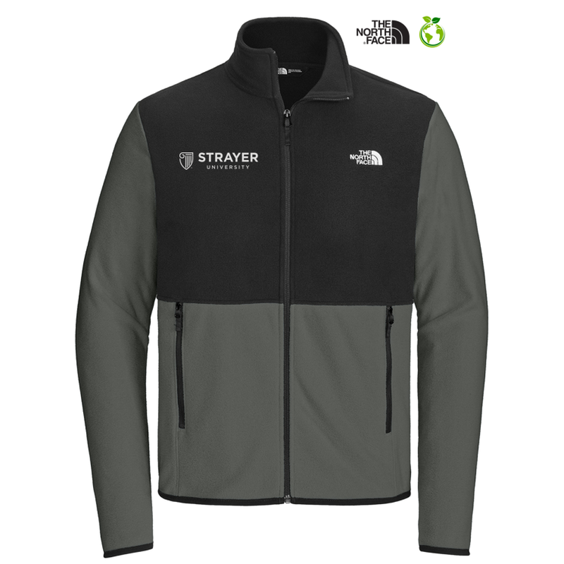 STRAYER The North Face® Glacier Full-Zip Fleece Jacket - Asphalt Grey/ TNF Black