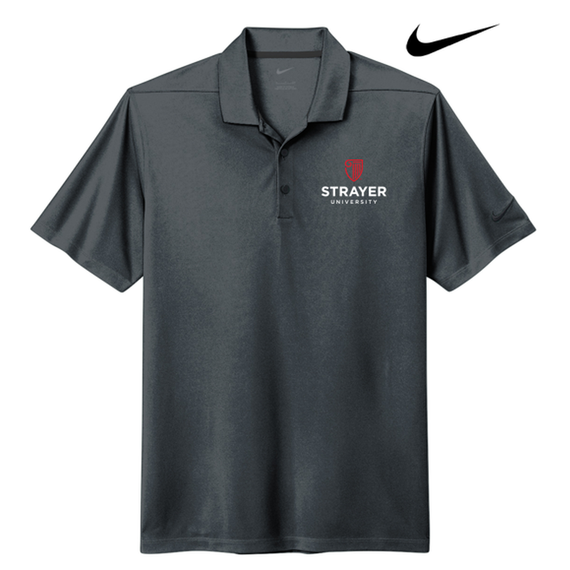 STRAYER Nike Dri-FIT Micro Pique 2.0 Polo - Anthracite
