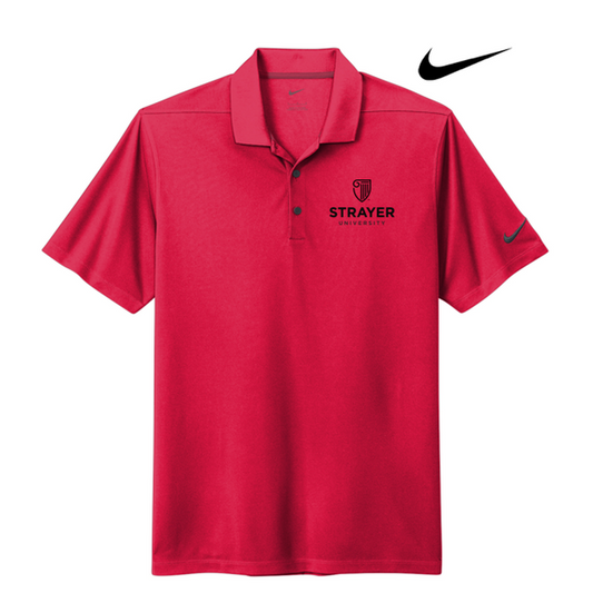 NEW STRAYER Nike Dri-FIT Micro Pique 2.0 Polo - University Red