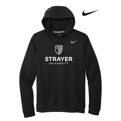 NEW STRAYER Nike Club Fleece Pullover Hoodie - BLACK