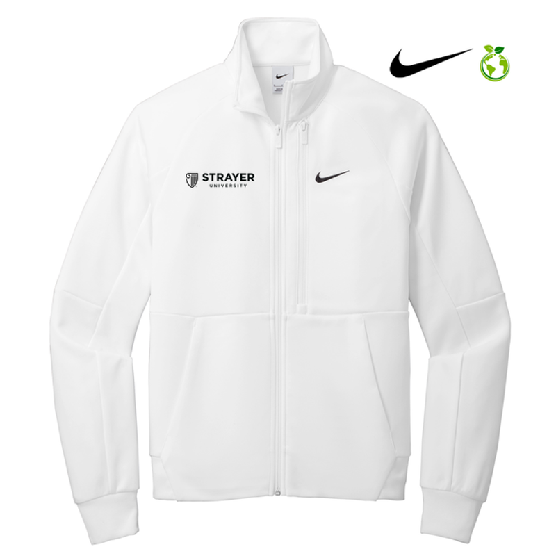 NEW STRAYER Nike Full-Zip Chest Swoosh Jacket - WHITE
