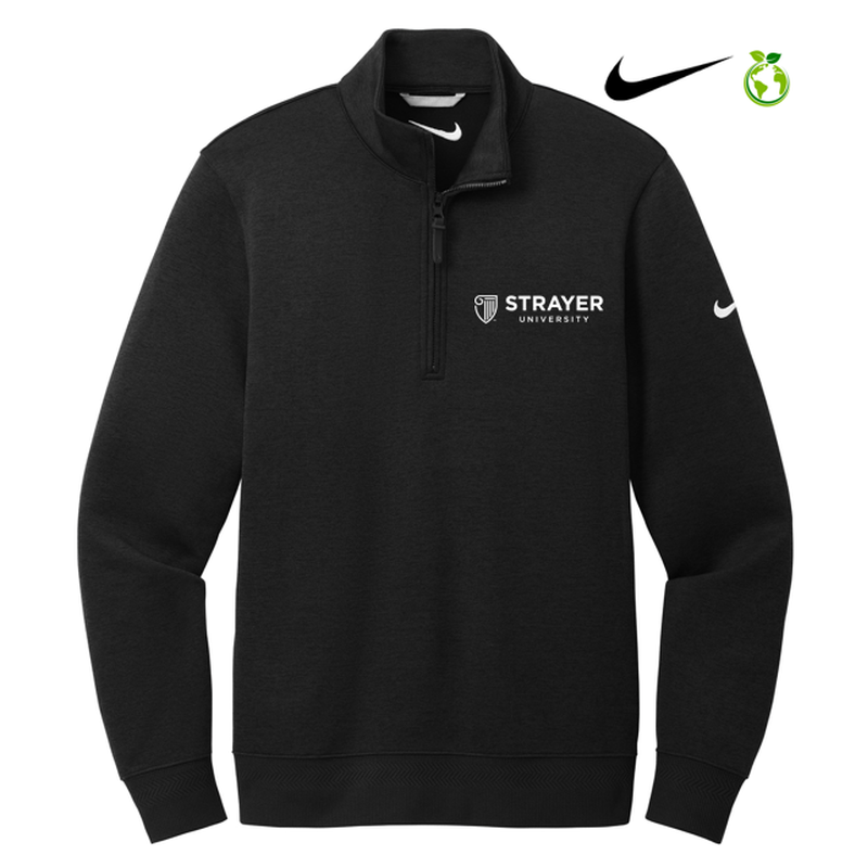STRAYER Nike Dri-FIT Corporate 1/2-Zip - BLACK