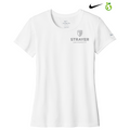 STRAYER Nike Ladies Swoosh Sleeve rLegend Tee - White
