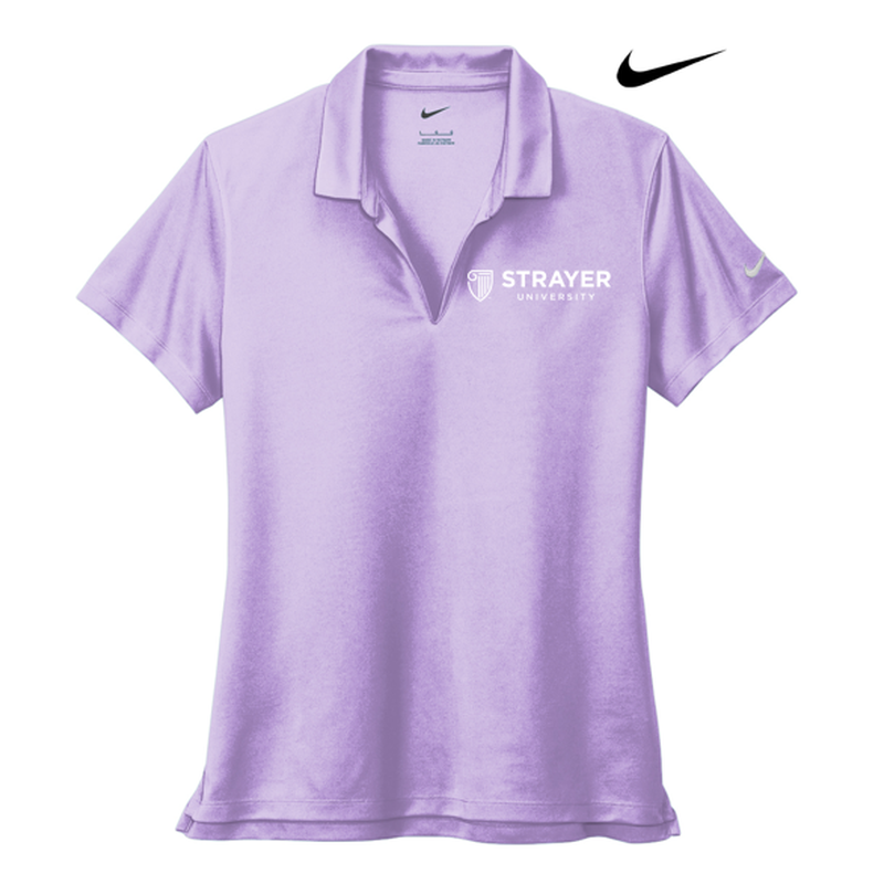 STRAYER Nike Ladies Dri-FIT Micro Pique 2.0 Polo - Urban Lilac