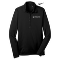 STRAYER Nike Ladies Long Sleeve Dri-FIT Stretch Tech Polo - BLACK