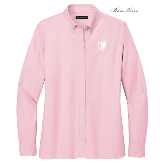 NEW STRAYER Brooks Brothers® Women’s Casual Oxford Cloth Shirt - Soft Pink