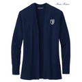 STRAYER Brooks Brothers® Women’s Cotton Stretch Long Cardigan Sweater - Navy Blazer