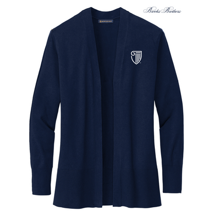 NEW STRAYER Brooks Brothers® Women’s Cotton Stretch Long Cardigan Sweater - Navy Blazer