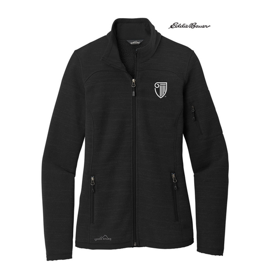 NEW STRAYER Eddie Bauer ® Ladies Sweater Fleece Full-Zip-BLACK