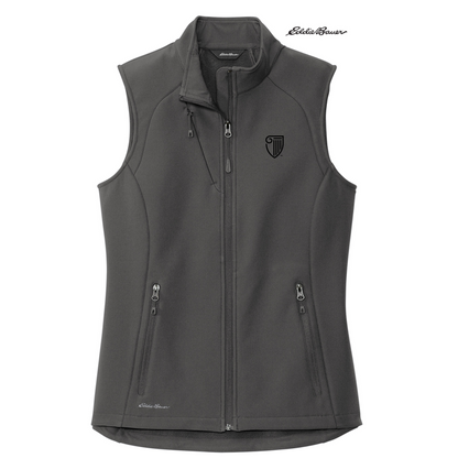 NEW STRAYER Eddie Bauer® Ladies Stretch Soft Shell Vest - Iron Gate