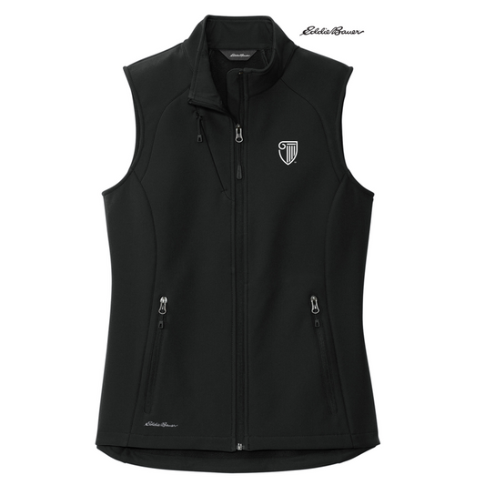 NEW STRAYER Eddie Bauer® Ladies Stretch Soft Shell Vest - BLACK