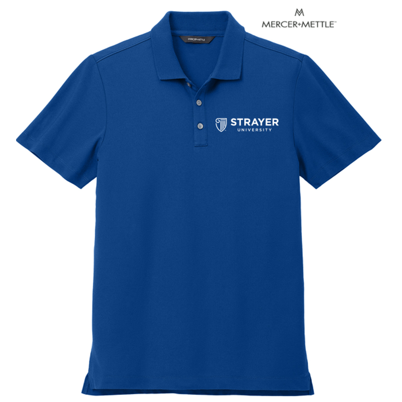 NEW STRAYER Mercer+Mettle™ Stretch Pique Polo - Blue Note