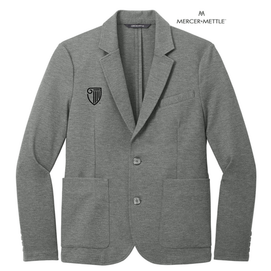 NEW STRAYER Mercer+Mettle™ Relaxed Knit Blazer - Storm Grey Heather