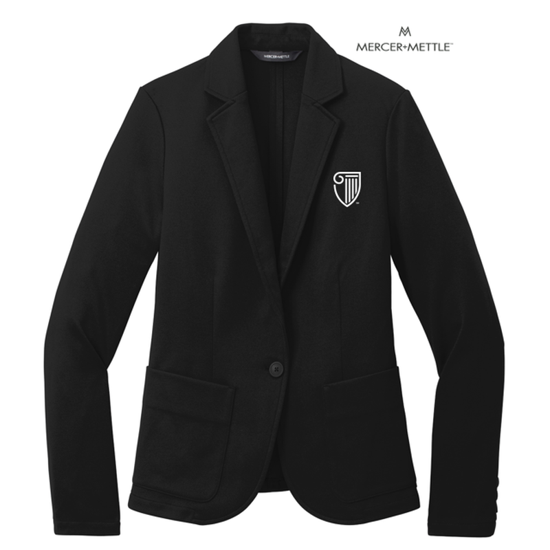 STRAYER Mercer+Mettle™ Women’s Relaxed Knit Blazer - Deep Black