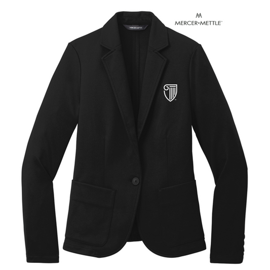 NEW STRAYER Mercer+Mettle™ Women’s Relaxed Knit Blazer - Deep Black