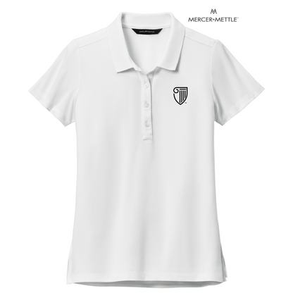 NEW STRAYER Mercer+Mettle™ Women’s Stretch Pique Polo - White