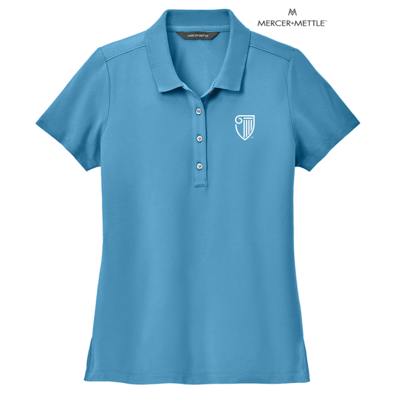 STRAYER Mercer+Mettle™ Women’s Stretch Pique Polo - Parisian Blue