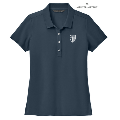 NEW STRAYER Mercer+Mettle™ Women’s Stretch Pique Polo - Night Navy