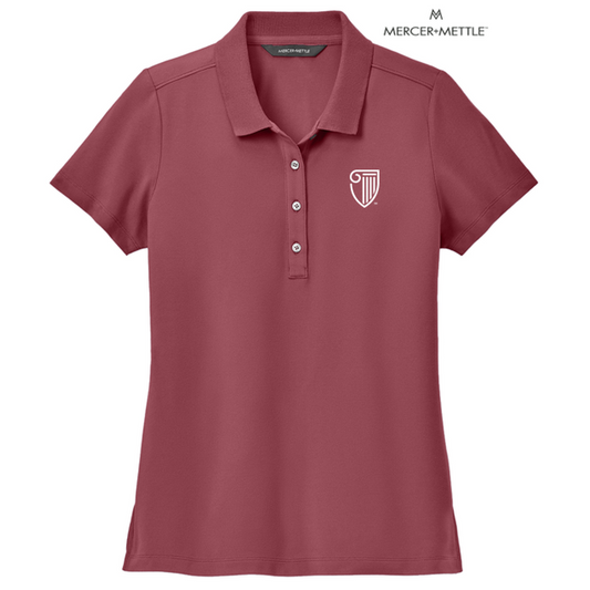 NEW STRAYER Mercer+Mettle™ Women’s Stretch Pique Polo - Rosewood