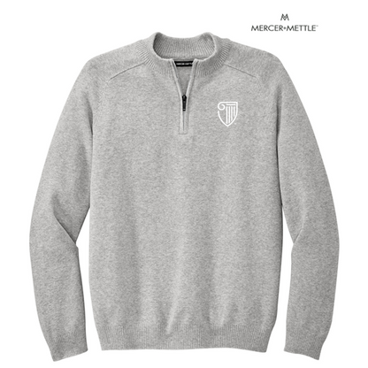 NEW STRAYER Mercer+Mettle™ 1/4-Zip Sweater - Gusty Grey Heather