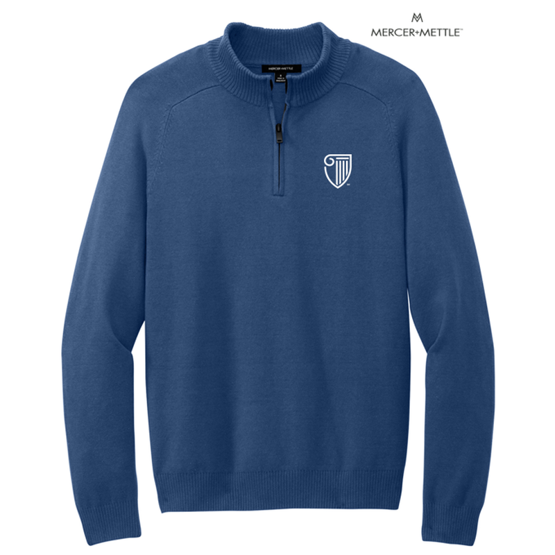 NEW STRAYER Mercer+Mettle™ 1/4-Zip Sweater - Insignia Blue