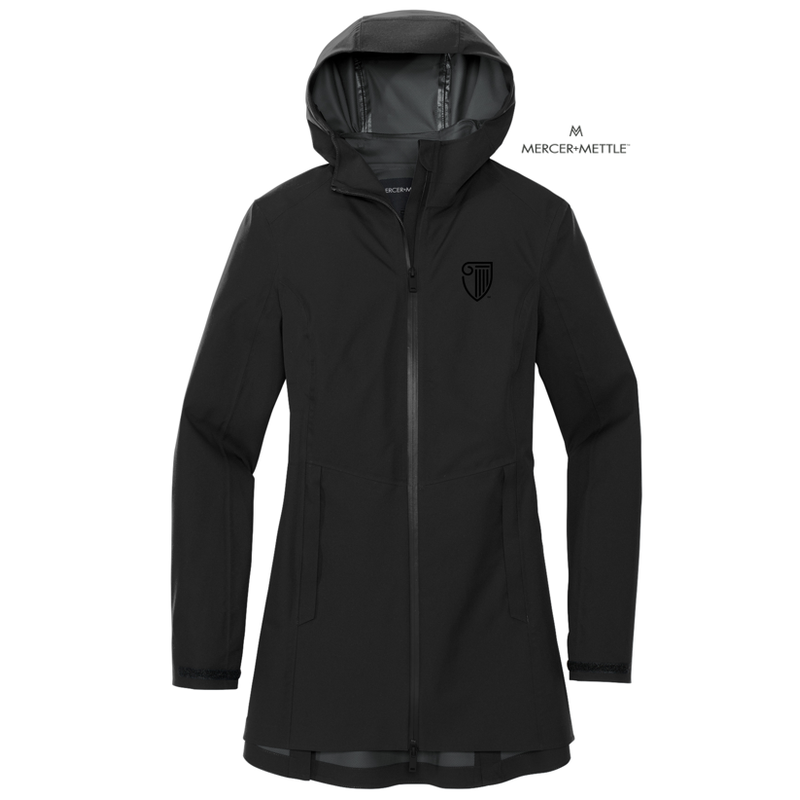 STRAYER Mercer+Mettle™ Women’s Waterproof Rain Shell- DEEP BLACK