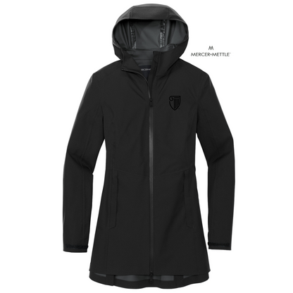 NEW STRAYER Mercer+Mettle™ Women’s Waterproof Rain Shell- DEEP BLACK