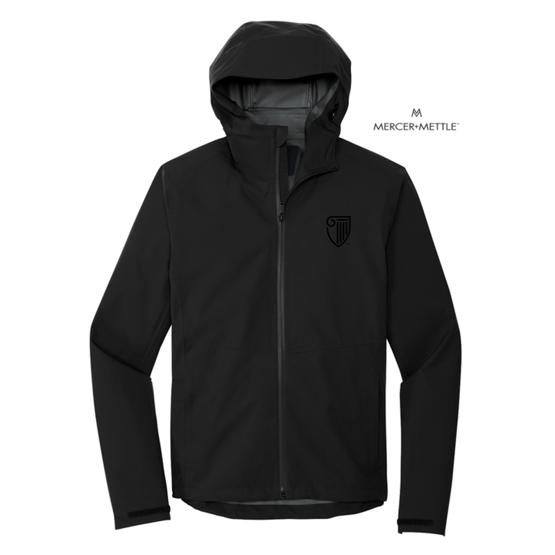 STRAYER Mercer+Mettle™ Waterproof Rain Shell - DEEP BLACK