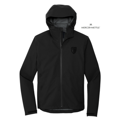 NEW STRAYER Mercer+Mettle™ Waterproof Rain Shell - DEEP BLACK