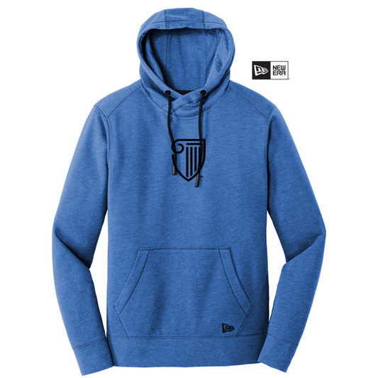 NEW STRAYER New Era® Tri-Blend Fleece Pullover Hoodie-ROYAL